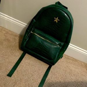 Jeffree Star green and gold blood money collection backpack. Never worn